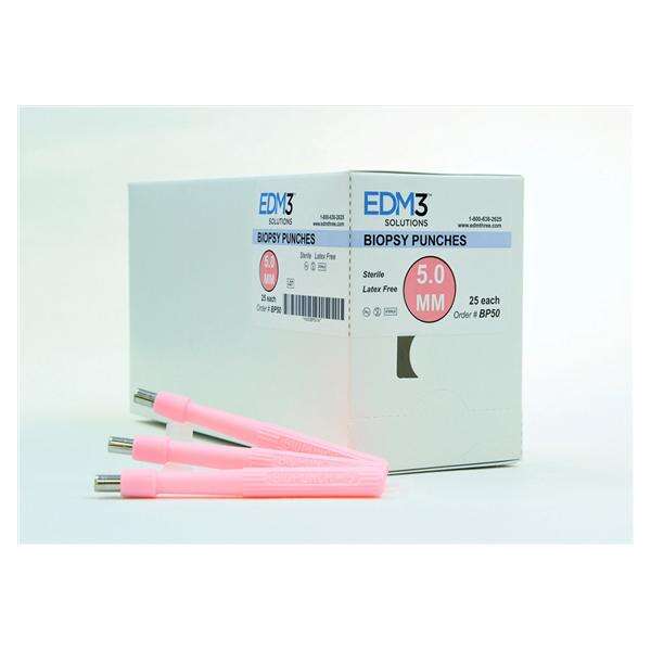 Biopsy Punch Biopunch 5mm Sure Grip Handle Stainless Steel Blade Disp Strl 25/Bx